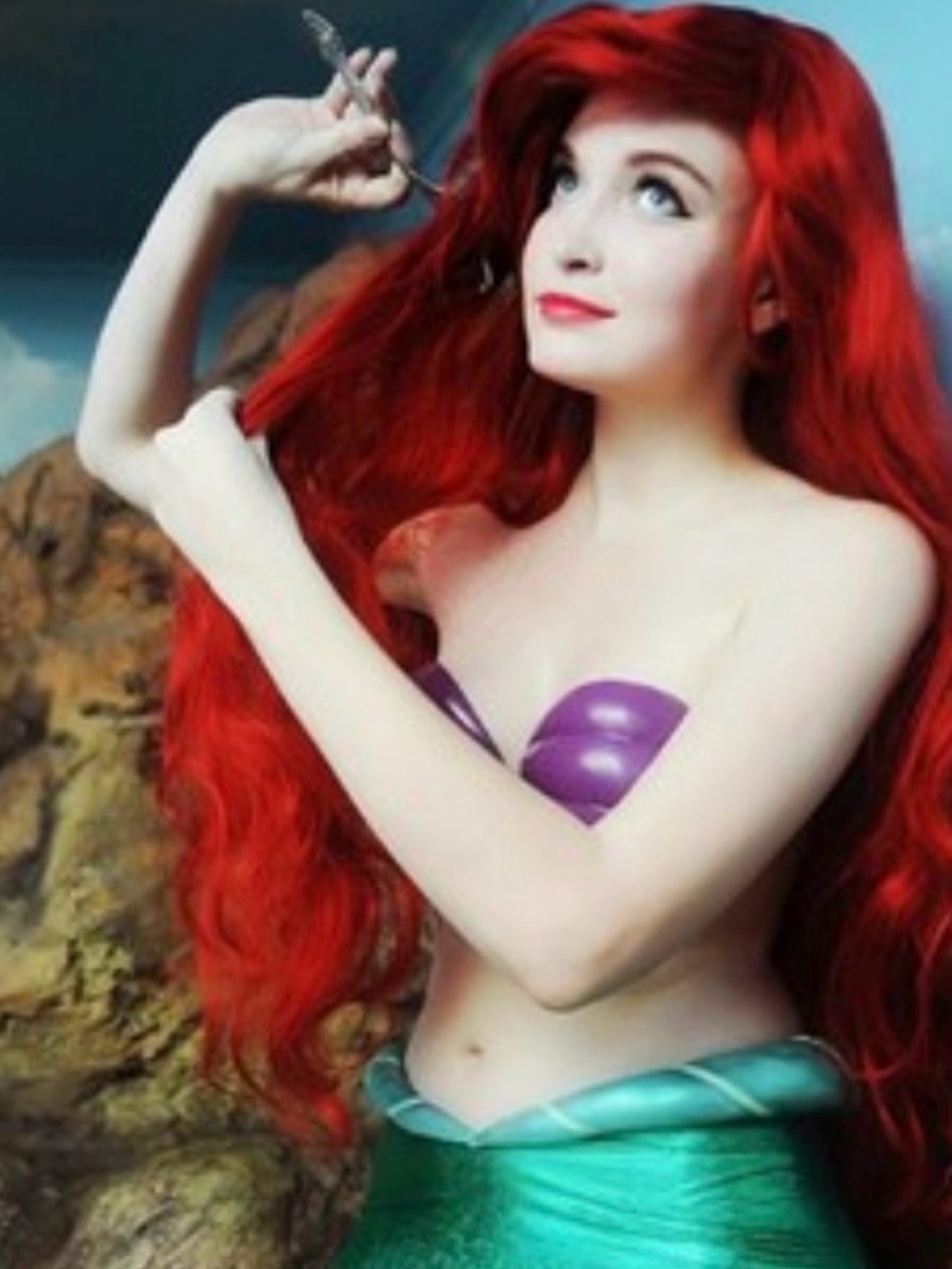 New in Package Beautiful Little Mermaid Ariel Wig